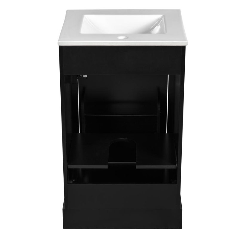 Bathroom Vanity, Black/White