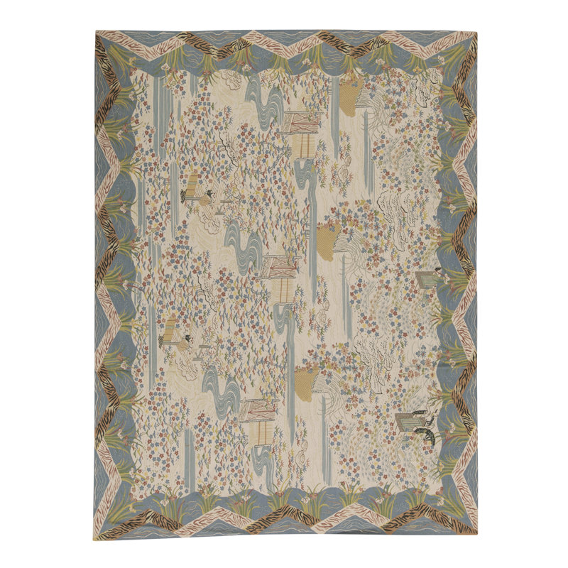 Chinese Wool Floral Area Rug
