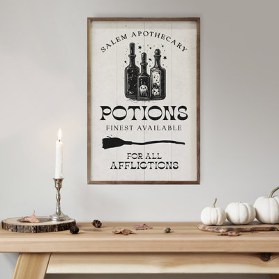 «Potions Finest Disponible» sur bois