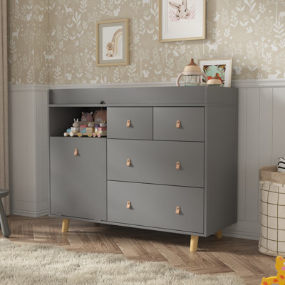 Commode à langer moderne avec rangement solide