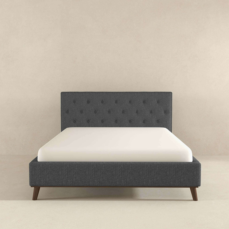 Lit plateforme très grand Graceville, Grand, gris
