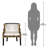 Graceful Swans Neoclassical Barrel Chair