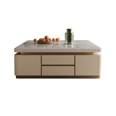 39.37"Modern Minimalist Marble Coffee Table