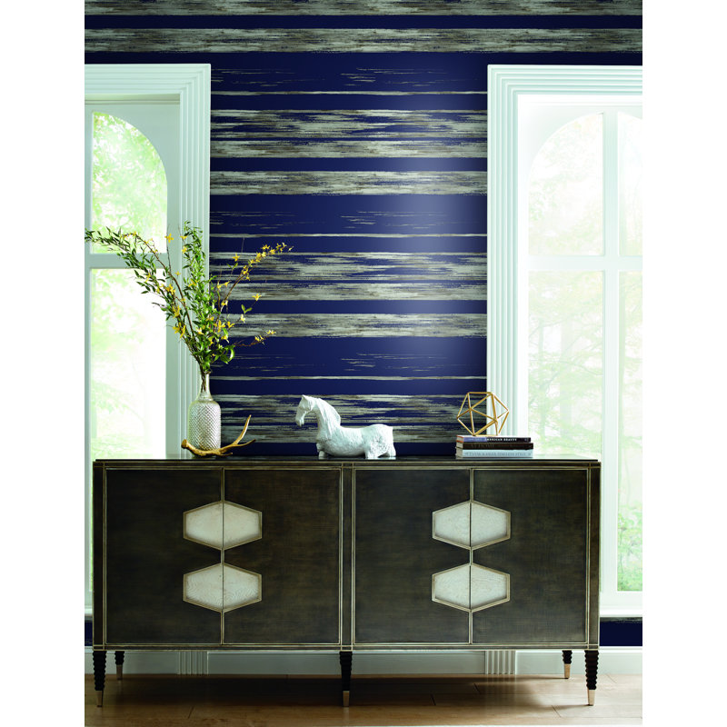 Rouleau de papier peint L 27 pi x l 27 po, Bleu marine