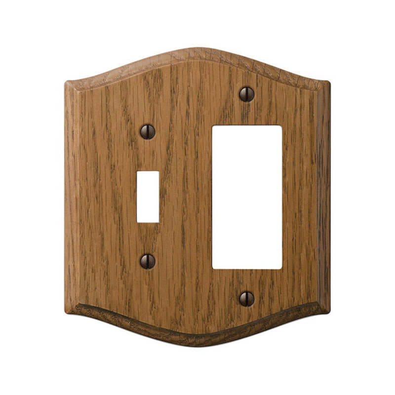 Ensemble de 1 plaque murale décorative en bois et chêne à bascule Amerelle Country