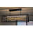 Styx Integrated LED Open Frame Rectangle Linear Pendant - Black w/ Gilded Gold Branches