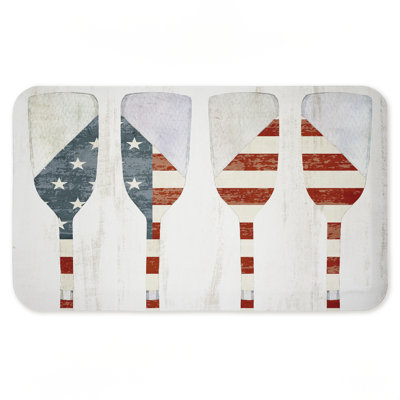 Tapis de sol Patriotic Flag Boat Paddles