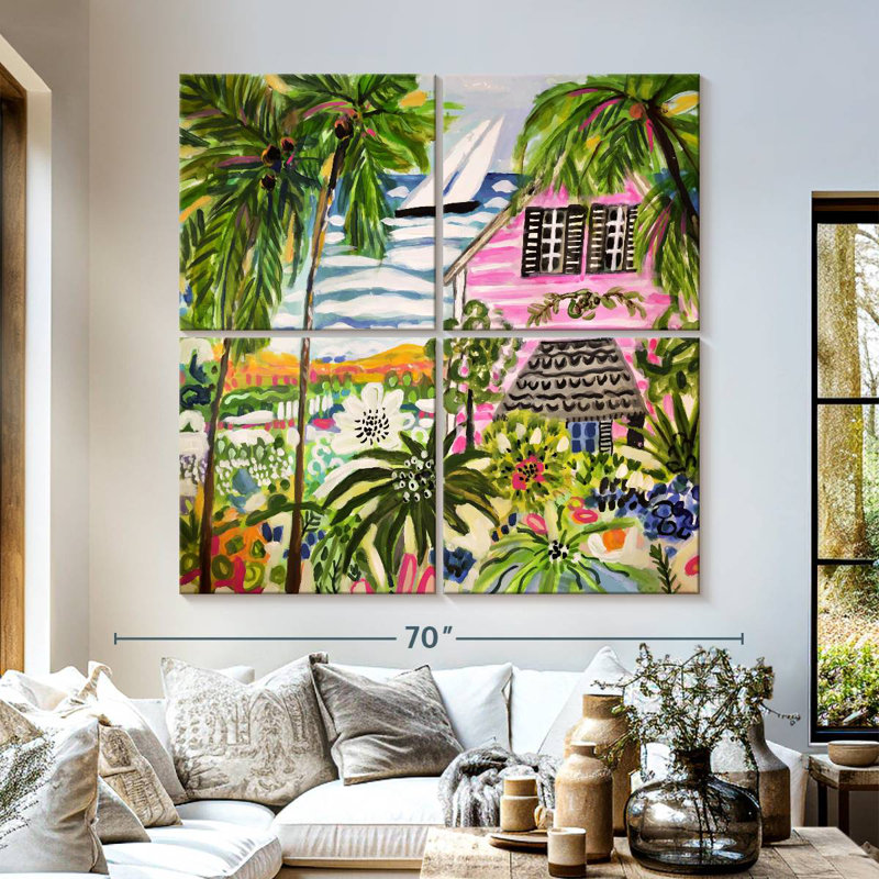 Lilie Cottage By The Bay I, 57" H x 57" W