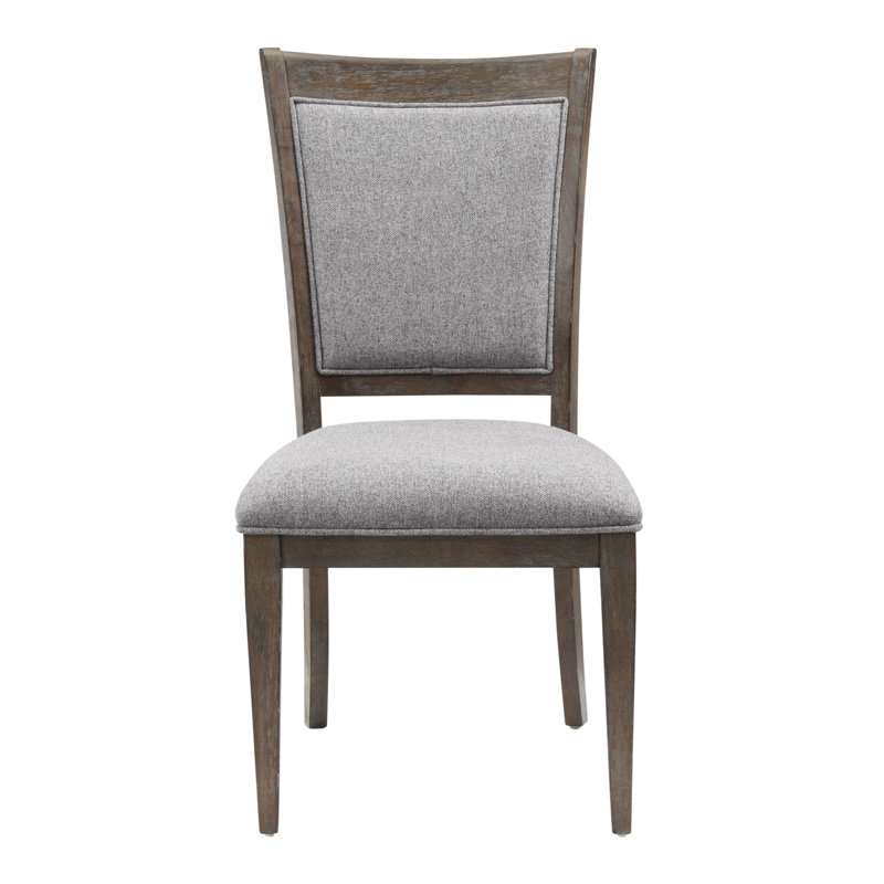 Ensemble de 2 chaises d'appoint en tissu brun et gris Transitional