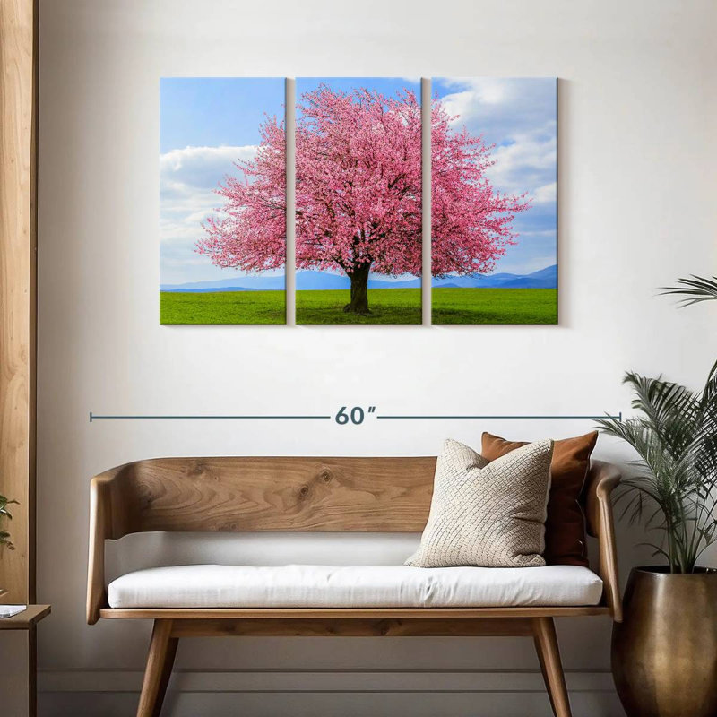 Harnek fleurissant arbre sakura, H 28 po x l 45 po