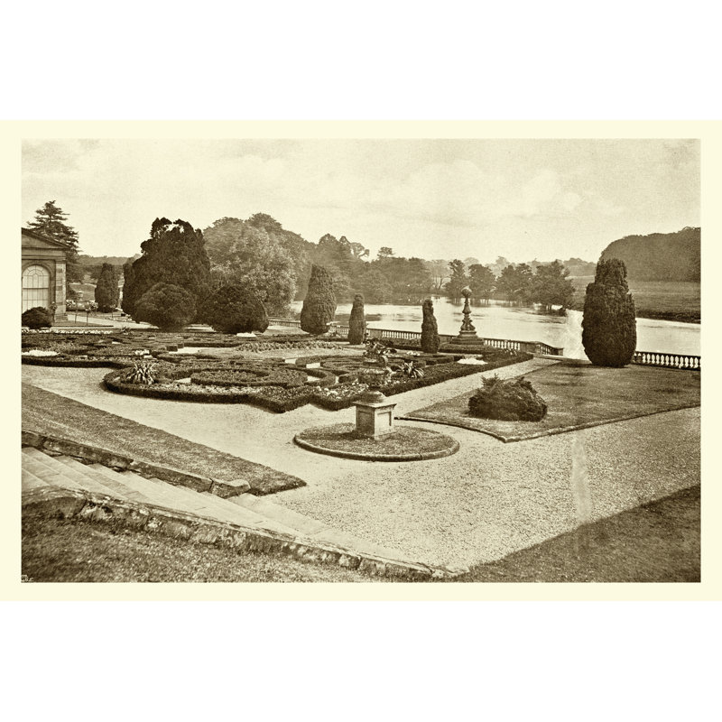 Sepia Garden View III - Wrapped Canvas Print, 20cm H x 30cm W