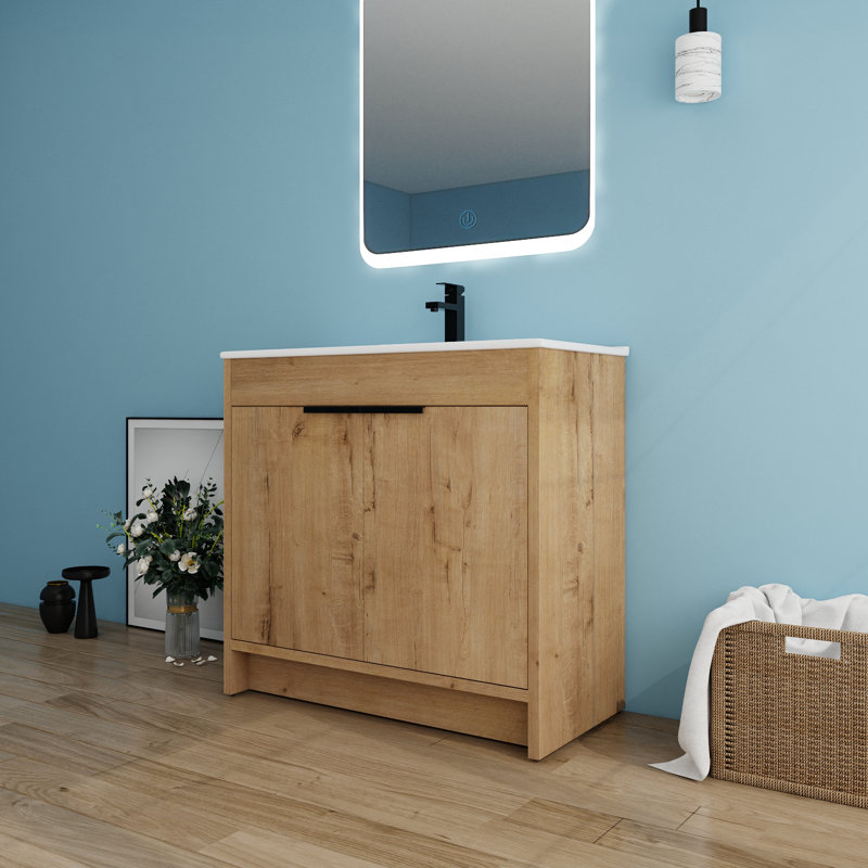 36'' Single Bathroom Vanity with Ceramic Top