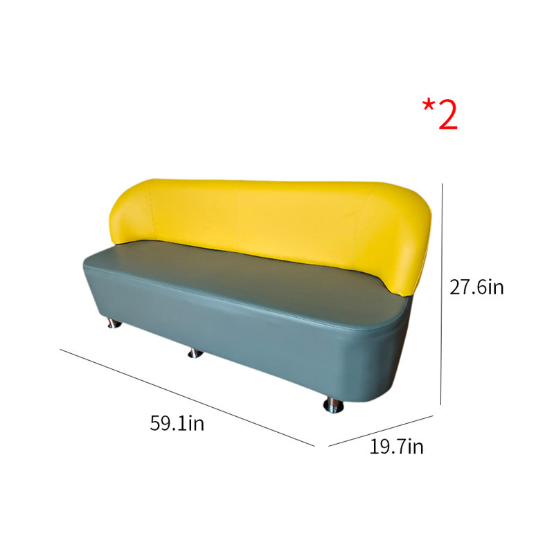 Banc rembourré en similicuir Bar