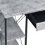 Bureau moderne gris et noir avec tablettes ouvertes et huche de rangement | Idée de cadeau-1372062328