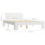 vidaXL Bed Frame Solid Pine Wood-1762100040-1762100054