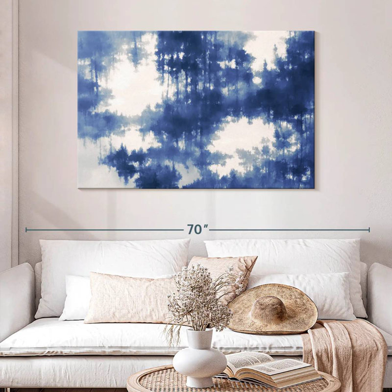 Avery Abstract Blue Forest Reflection