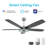 52" Emporia 5 - Blade LED Smart Standard Ceiling Fan with Remote Control and Light Kit Included.-1779904988