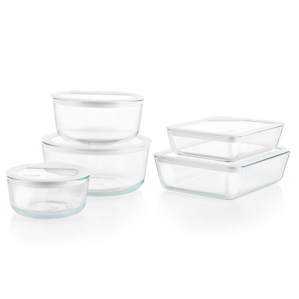 Pyrex Premium Glass Lid 7 Cup Round Food Storage Container - Shop