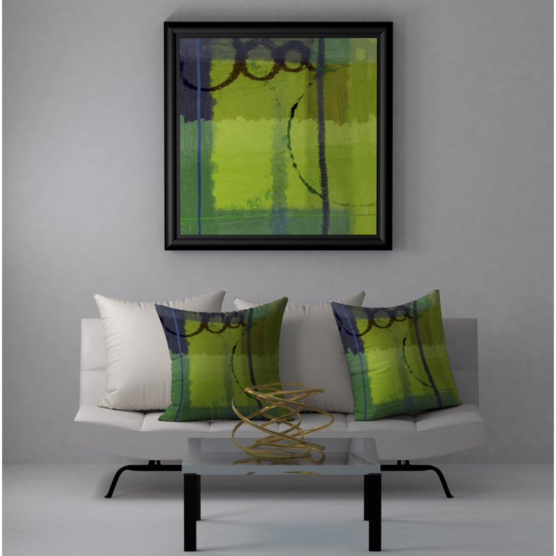 K.O. Housse et insert de coussin carré Heartwarming, 18" x 18"