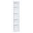 83.4"Tall Modern Corner Shelf,5 Tier Corner Bookcase with LED Light, Storage Standing Shelf Unit