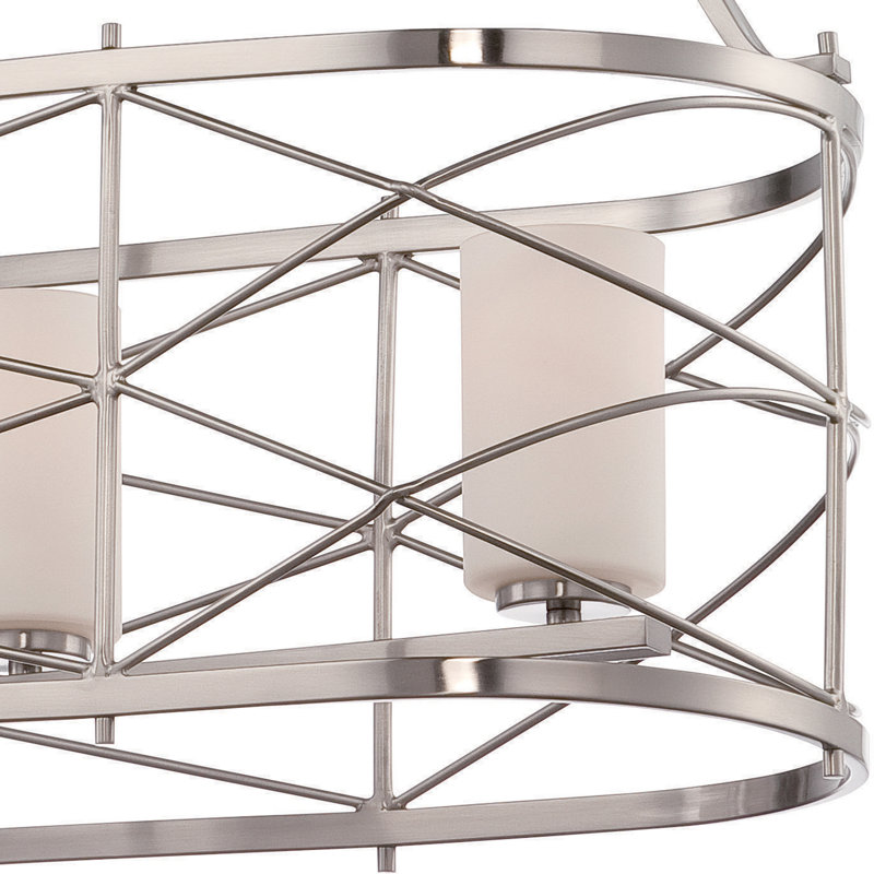 Gaen 4 - Light Kitchen Island Pendant, Brushed Nickel