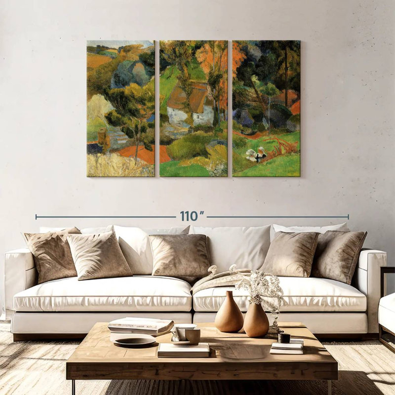 Paysage d'Alvord à Pont-Aven, H 48 po x l 74 po