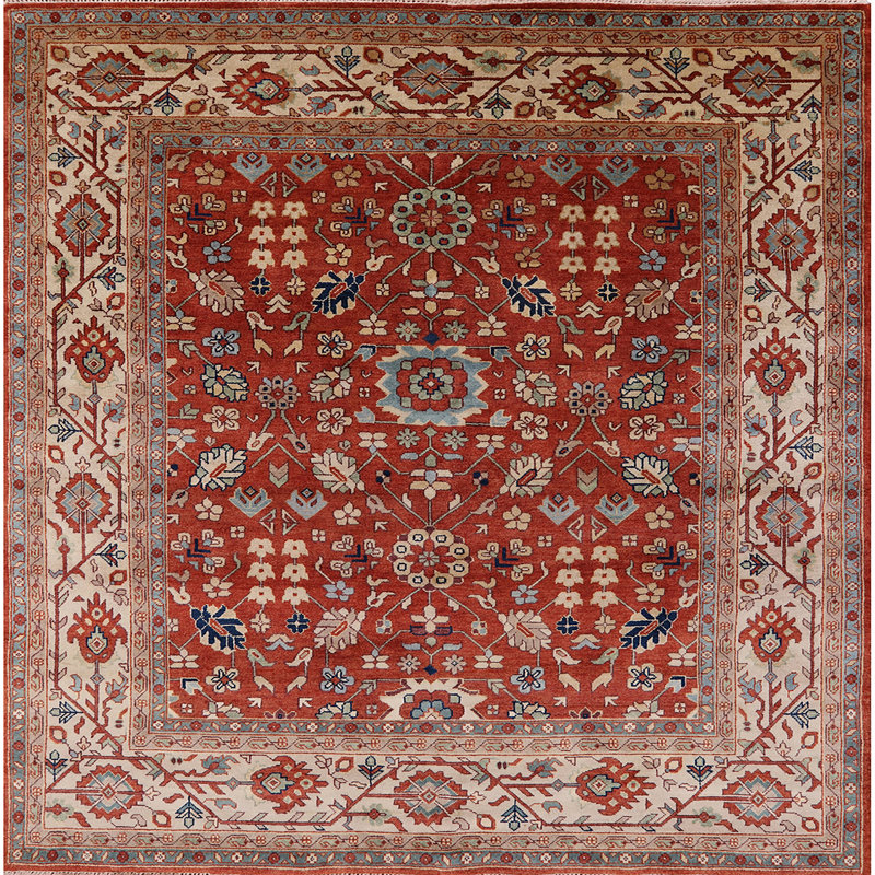 Oriental Indoor Rug, Square 4'