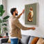 Tabby in Repose Modern - Wrapped Canvas-1297865145-1297865151