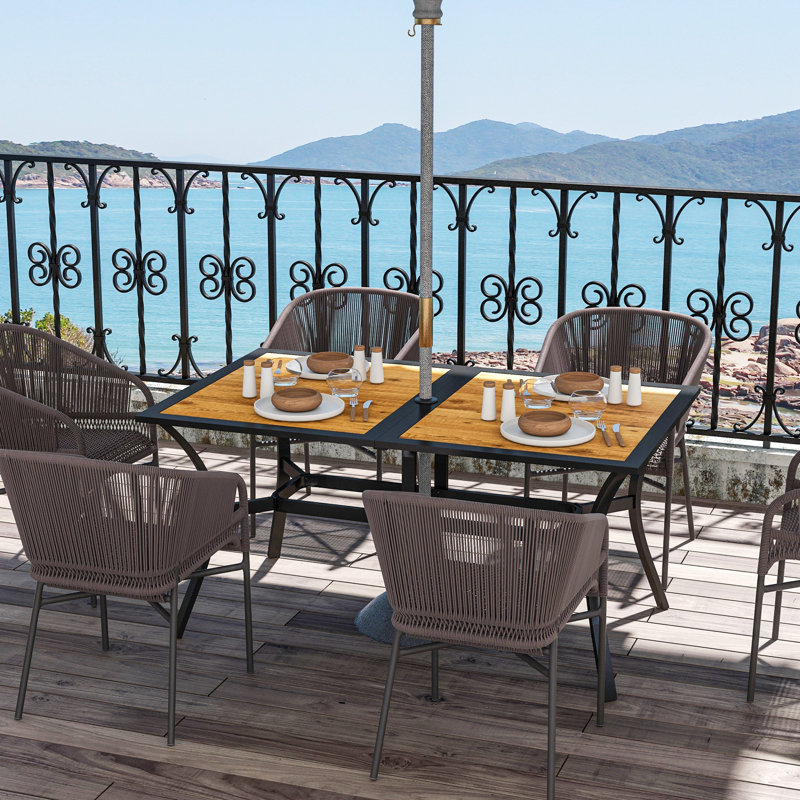 Auja Outdoor Table,wood, Brown