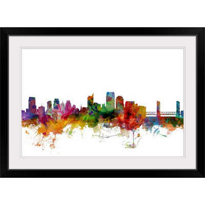 «Sacramento California Skyline» par Francy, impression