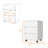 3-Drawer Rectangle Filing Cabinet White