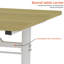Bureau d'étude réglable adapté aux enfants et aux adultes, bureau à domicile multifonctionnel réglable en hauteur, design compact, dimensions du bureau: 60 cm x 100 cm-1303969025