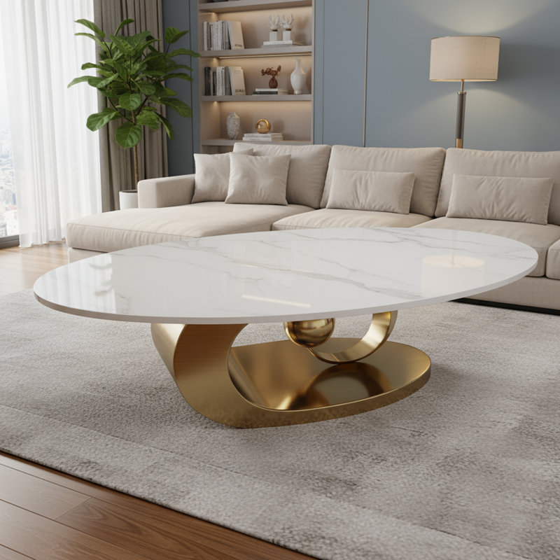 Table basse Modern, Doré