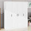 Spacious 4-Door Wardrobe with 1 Drawer-1940983239