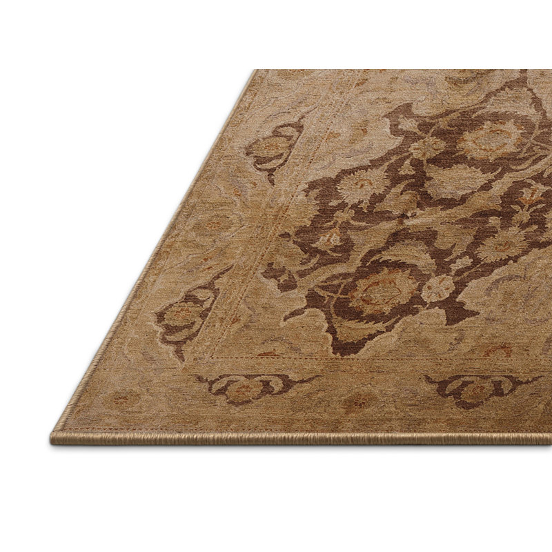 Tapis oriental beige / brun clair Skuli, Rectangle 8 pi x 10 pi