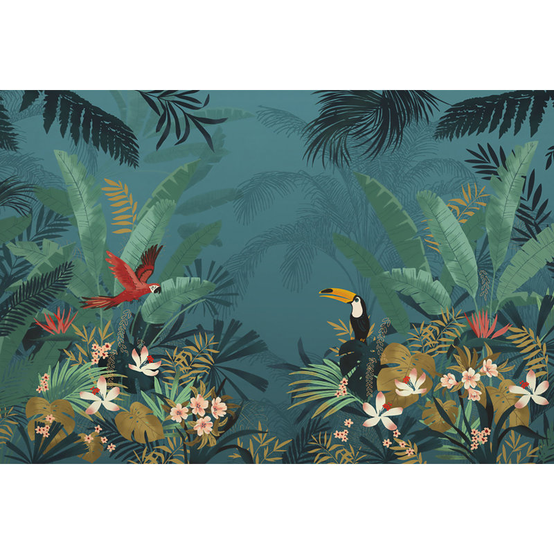 Panneau mural 7 panneaux Salaam Enchanted Jungle L 8,2 pi x l 137,9 po