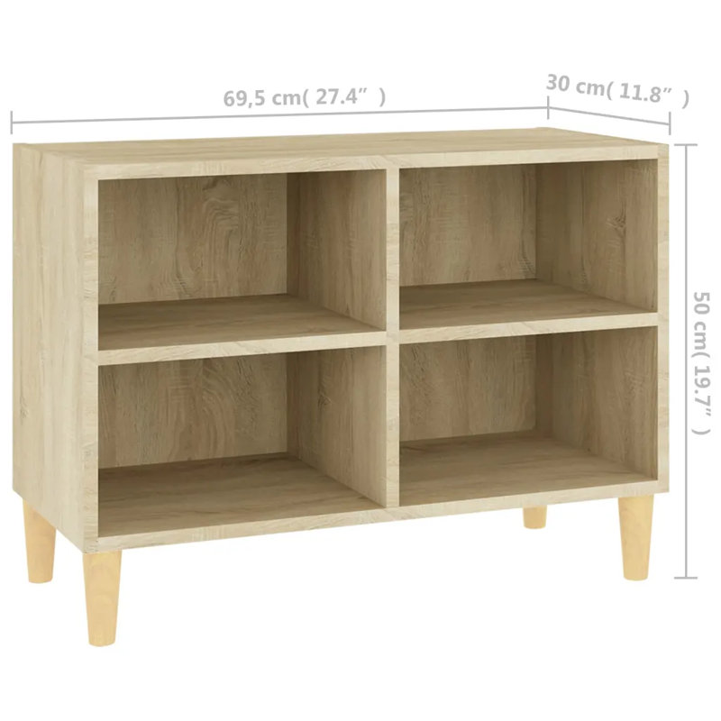 Agee Unfinished TV Stand for TVs up to 43", Sonoma Oak