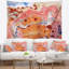 Rose tapisserie fusion abstraite-28482491