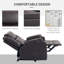 Fauteuil inclinable électrique en cuir Richel Vegan