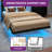 Metal Floating Bed with USB Charging Station and LED Light-1086635489