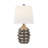 24.5" Resin Honeycomb Table Lamp With Shade-69493711