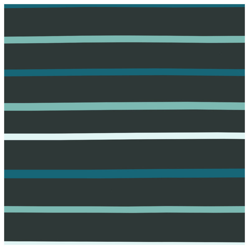 Tapisserie murale rayures bleues et grises - Décoration murale rayures, 104in H x88 with 4 Grommets