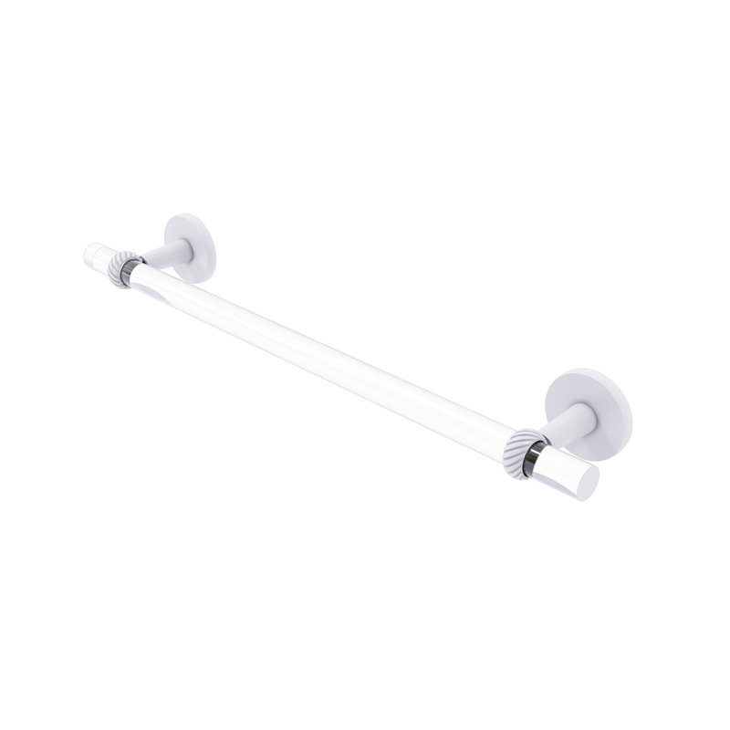 Barre à serviettes murale clearview, Blanc mat, H 3,8 po x l 22 po x P 2,6 po