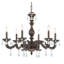 Lustre traditionnel / classique à 6 lumières de style bougie Abagail-20319704-20319708