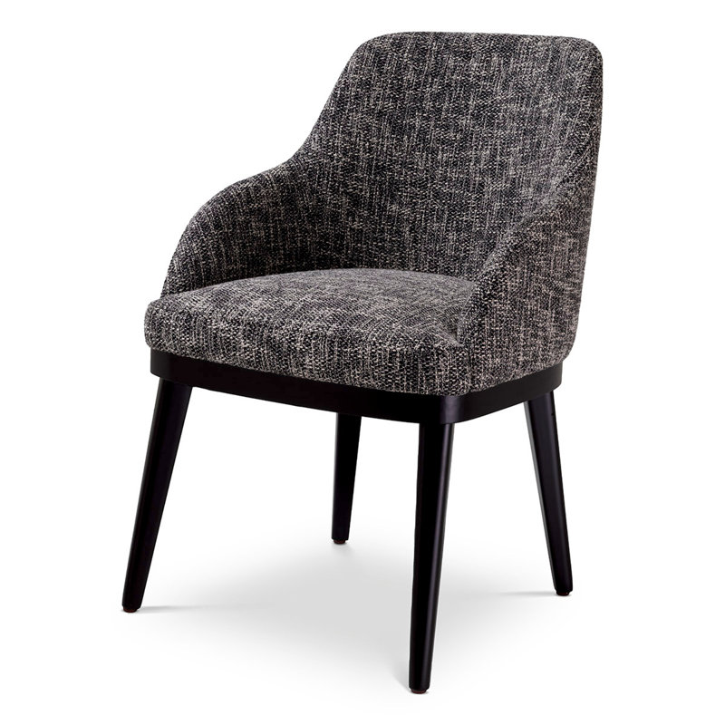 Costa Upholstered Dining Chair, Cambon Black
