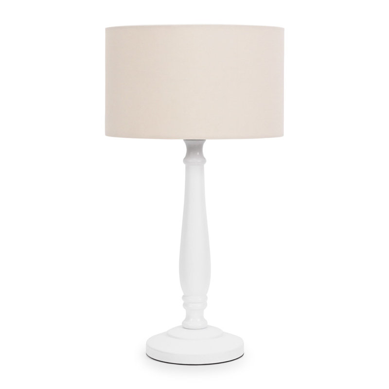 Annum Wood Table Lamp, No, White, Natural