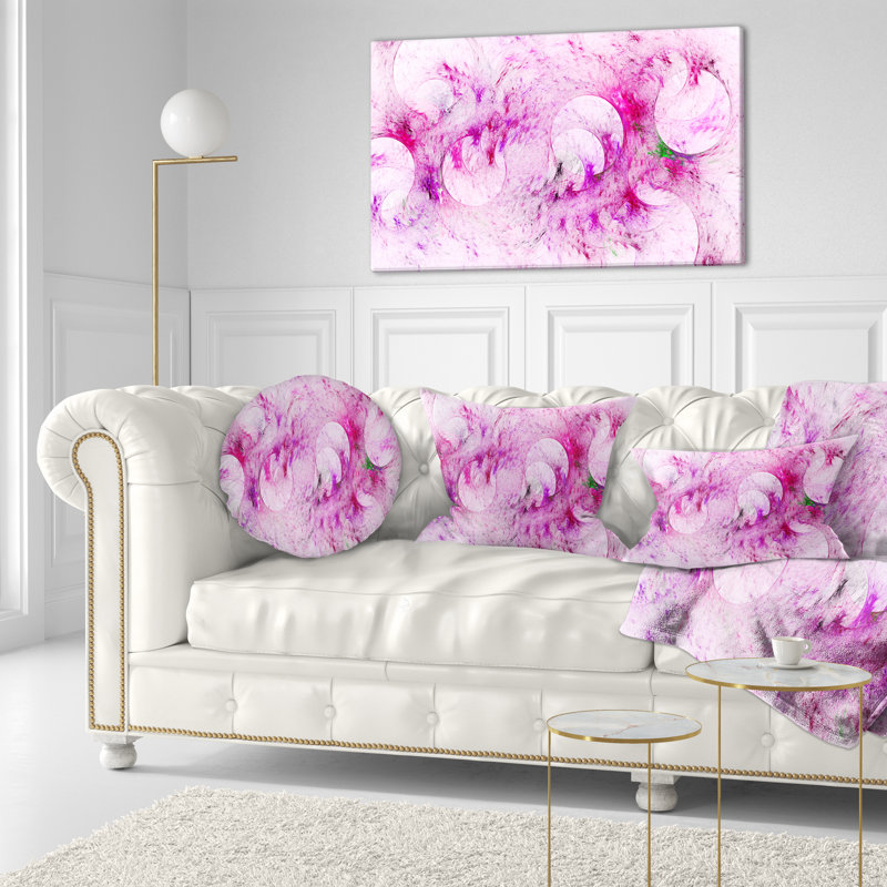  Coussin lombaire abstrait à texture de verre fractal