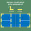 22FT Regulation Size Portable Pickleball Net Set with Carrying Bag