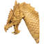 Sculpture murale Tête de bête dragon