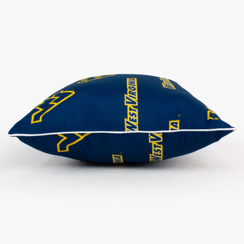 NCAA Reversible Throw Pillow, West Virginia